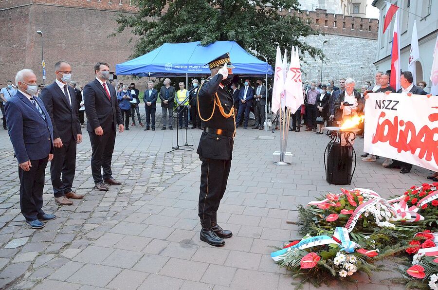 31.08.2020. Krakowskie uroczystości w 40. rocznicę podpisania Porozumień Sierpniowych. Fot. Janusz Ślęzak (IPN)