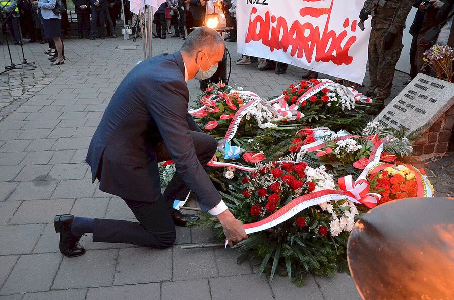 31.08.2020. Krakowskie uroczystości w 40. rocznicę podpisania Porozumień Sierpniowych. Fot. Janusz Ślęzak (IPN)