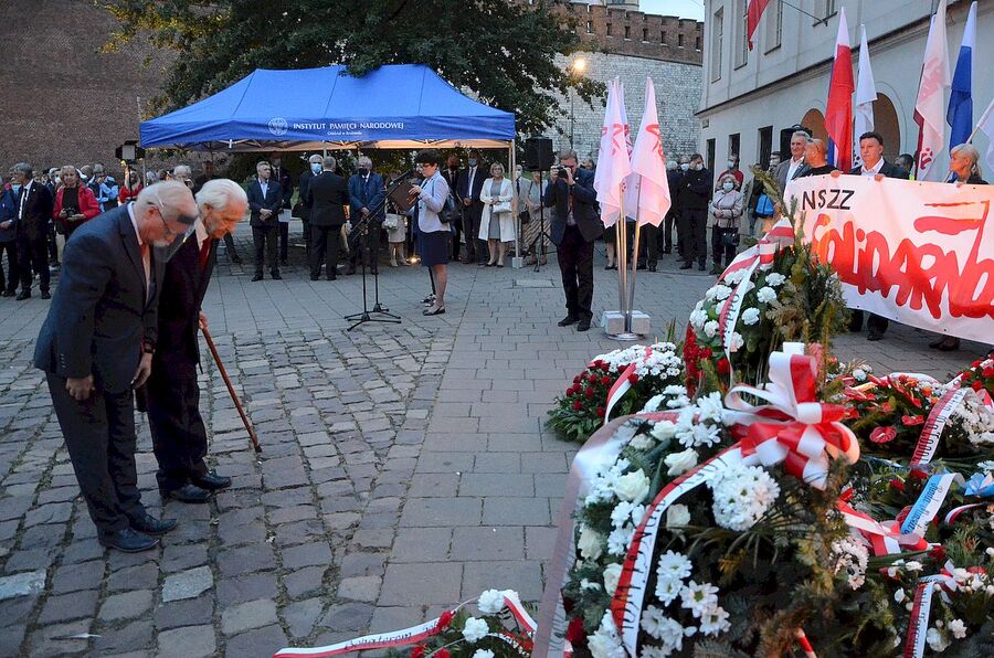 31.08.2020. Krakowskie uroczystości w 40. rocznicę podpisania Porozumień Sierpniowych. Fot. Janusz Ślęzak (IPN)
