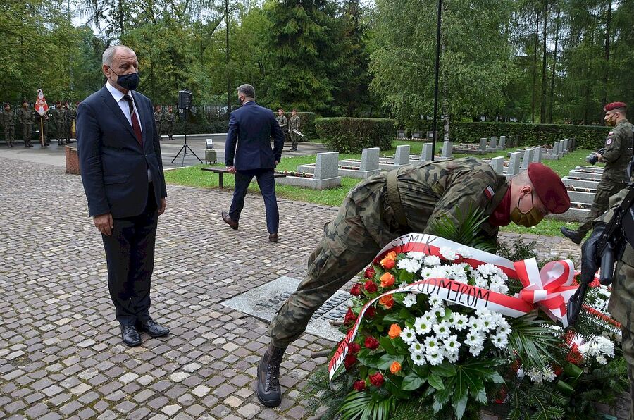 1.09.2020. Krakowskie uroczystości w 81. rocznicę wybuchu II wojny światowej. Fot. Janusz Ślęzak (IPN)