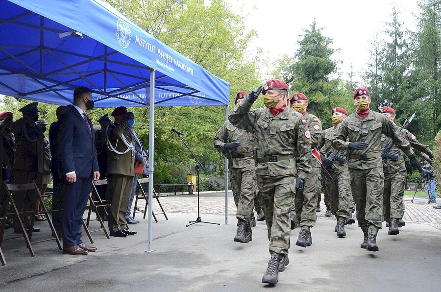 1.09.2020. Krakowskie uroczystości w 81. rocznicę wybuchu II wojny światowej. Fot. Janusz Ślęzak (IPN)