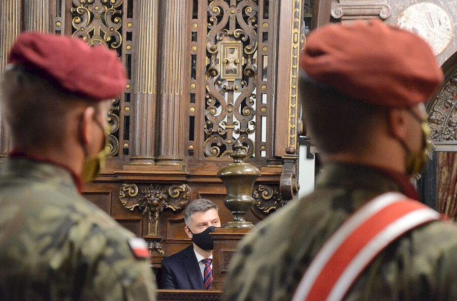 1.09.2020. Krakowskie uroczystości w 81. rocznicę wybuchu II wojny światowej. Fot. Janusz Ślęzak (IPN)