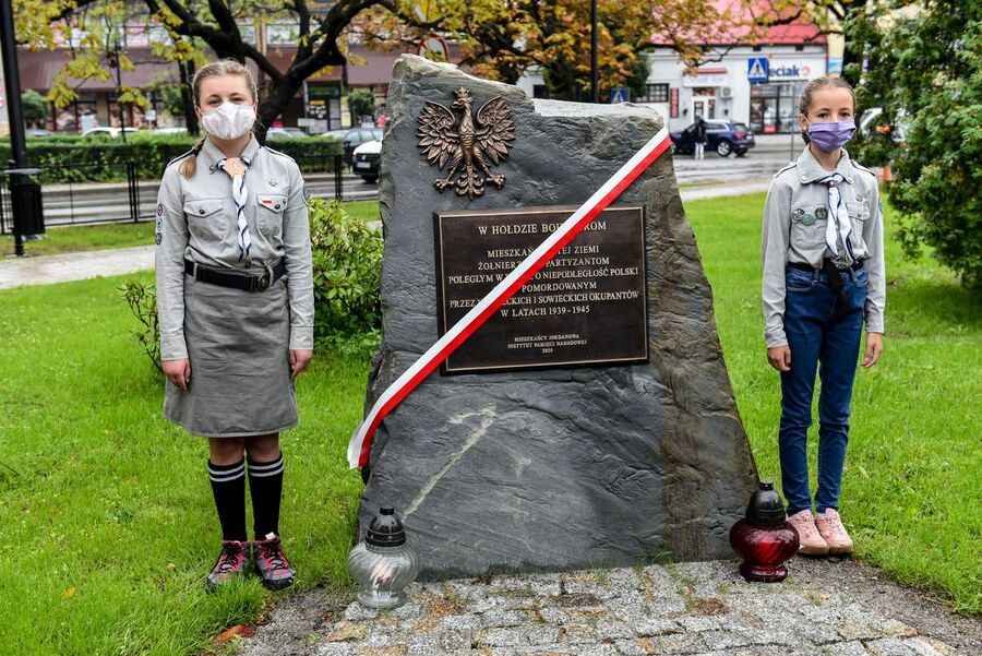1.09.2020, odsłonięcie pomnika w Jordanowie. Fot. Agnieszka Masłowska (IPN)
