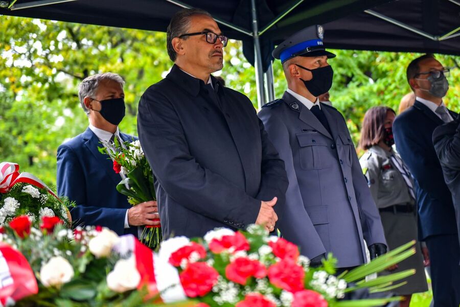 1.09.2020, odsłonięcie pomnika w Jordanowie. Fot. Agnieszka Masłowska (IPN)