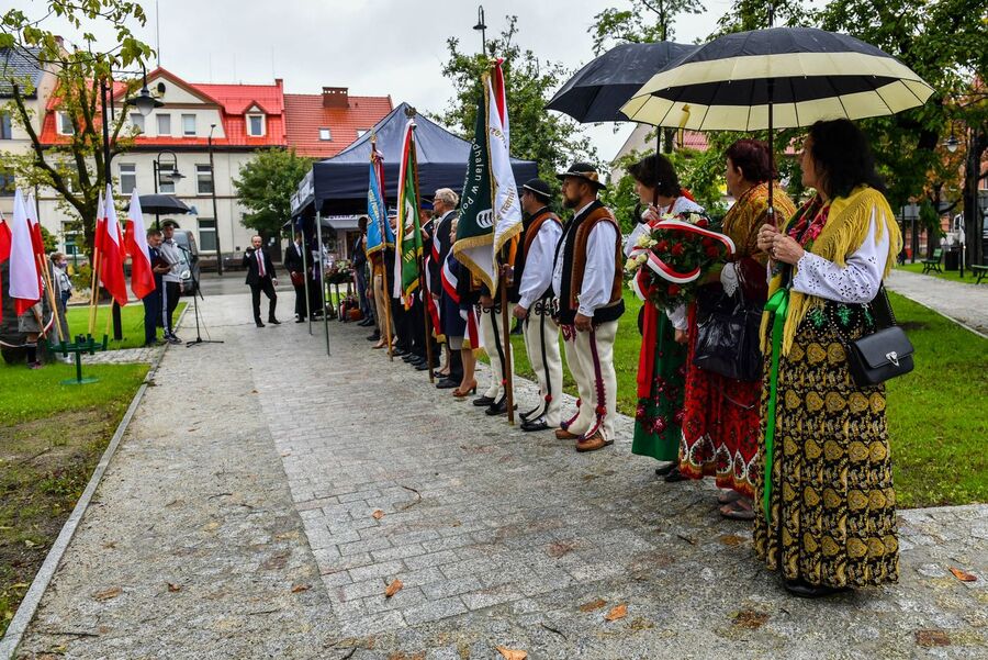 1.09.2020, odsłonięcie pomnika w Jordanowie. Fot. Agnieszka Masłowska (IPN)