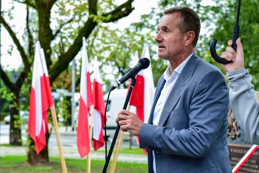 1.09.2020, odsłonięcie pomnika w Jordanowie. Fot. Agnieszka Masłowska (IPN)