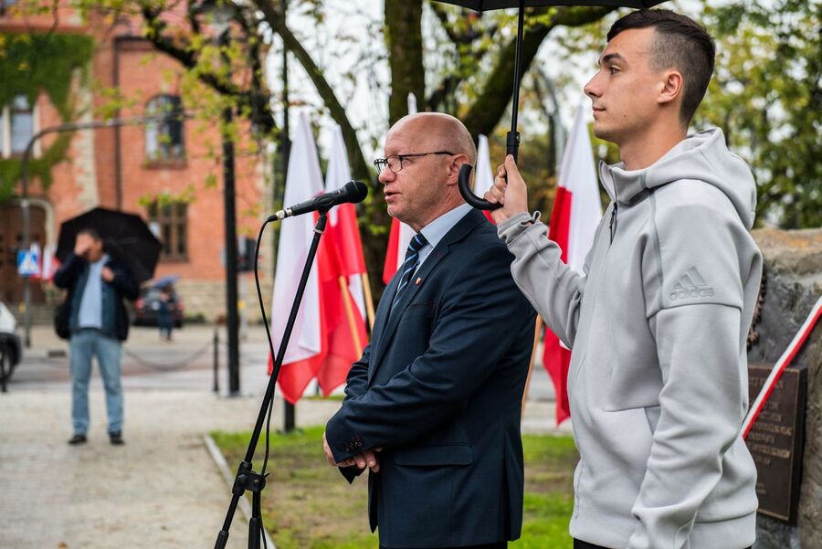 1.09.2020, odsłonięcie pomnika w Jordanowie. Fot. Agnieszka Masłowska (IPN)