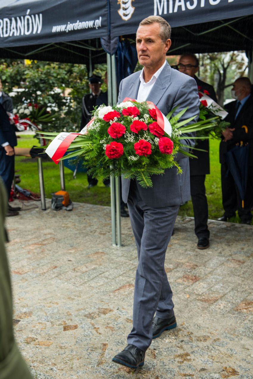 1.09.2020, odsłonięcie pomnika w Jordanowie. Fot. Agnieszka Masłowska (IPN)