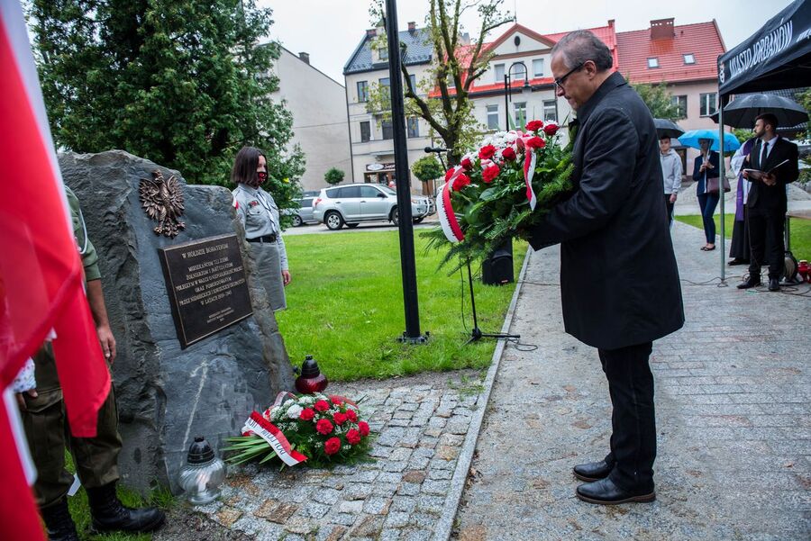 1.09.2020, odsłonięcie pomnika w Jordanowie. Fot. Agnieszka Masłowska (IPN)