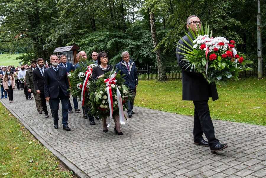 1.09.2020 w Wysokiej oddano hołd bohaterom Września '39. Fot. Agnieszka Masłowska (IPN)