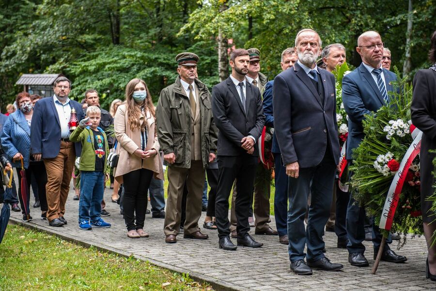 1.09.2020 w Wysokiej oddano hołd bohaterom Września '39. Fot. Agnieszka Masłowska (IPN)