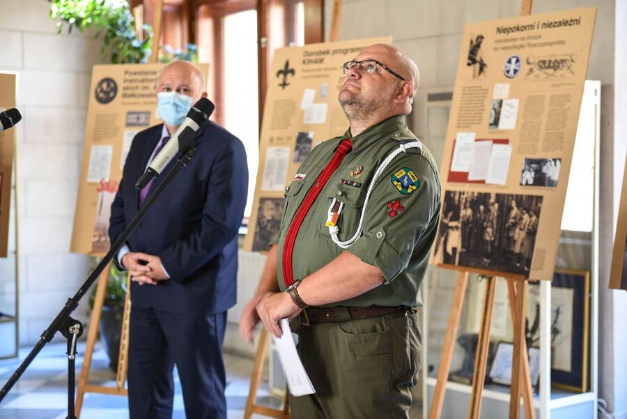 Finisaż wystawy o ZHR w krakowskim magistracie. Fot Agnieszka Masłowska IPN