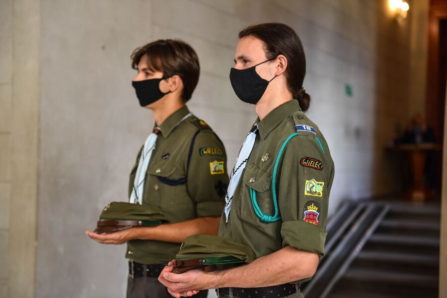 Finisaż wystawy o ZHR w krakowskim magistracie. Fot Agnieszka Masłowska IPN