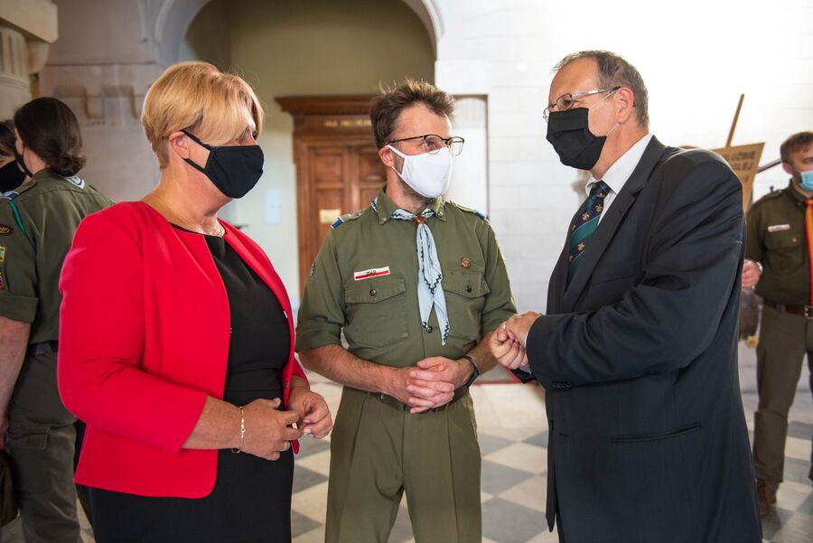 Finisaż wystawy o ZHR w krakowskim magistracie. Fot Agnieszka Masłowska IPN