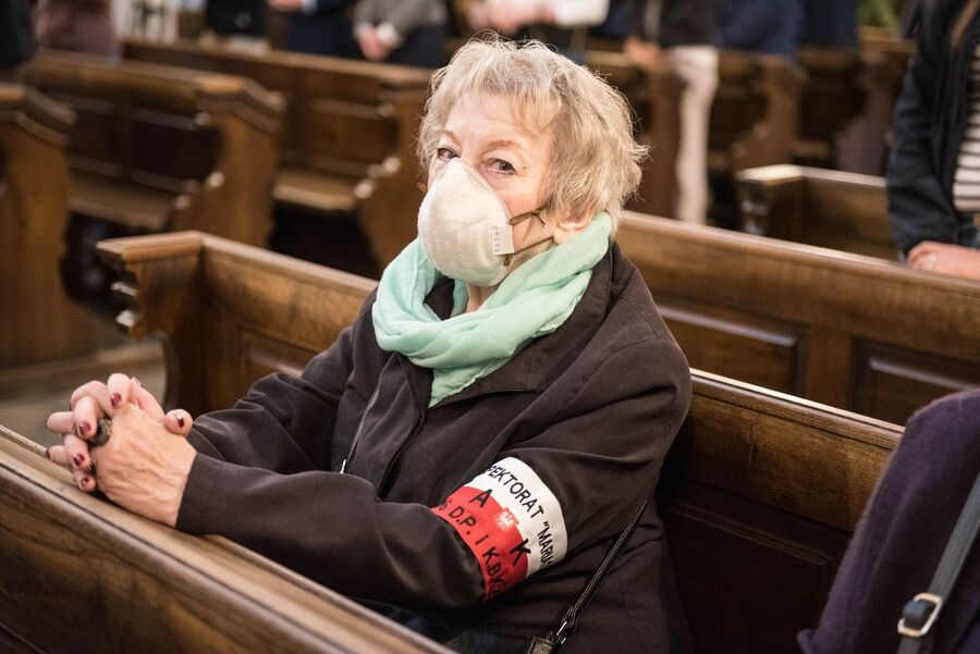 Odsłonięcie tablicy poświęconej działaczom Zrzeszenia „Wolność i Niezawisłość”. Kraków 2 września 2020. Fot. Agnieszka Masłowska IPN