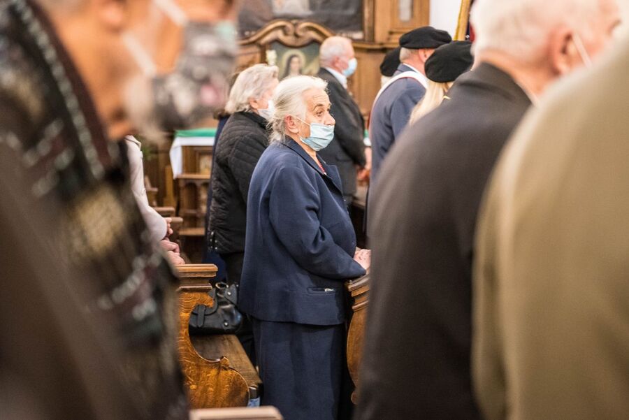 Odsłonięcie tablicy poświęconej działaczom Zrzeszenia „Wolność i Niezawisłość”. Kraków 2 września 2020. Fot. Agnieszka Masłowska IPN