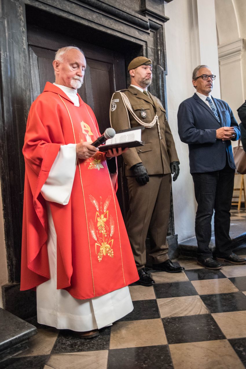 Odsłonięcie tablicy poświęconej działaczom Zrzeszenia „Wolność i Niezawisłość”. Kraków 2 września 2020. Fot. Agnieszka Masłowska IPN