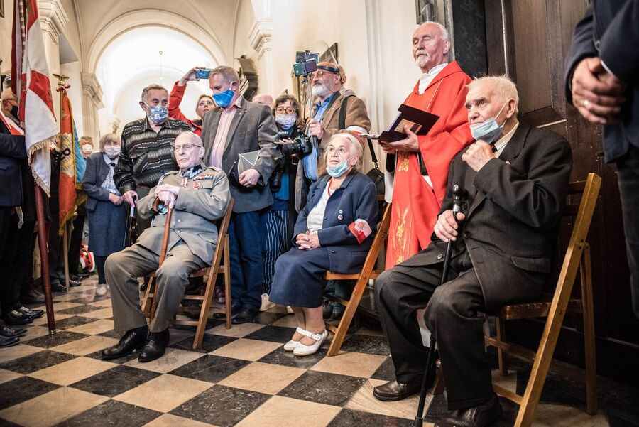 Odsłonięcie tablicy poświęconej działaczom Zrzeszenia „Wolność i Niezawisłość”. Kraków 2 września 2020. Fot. Agnieszka Masłowska IPN