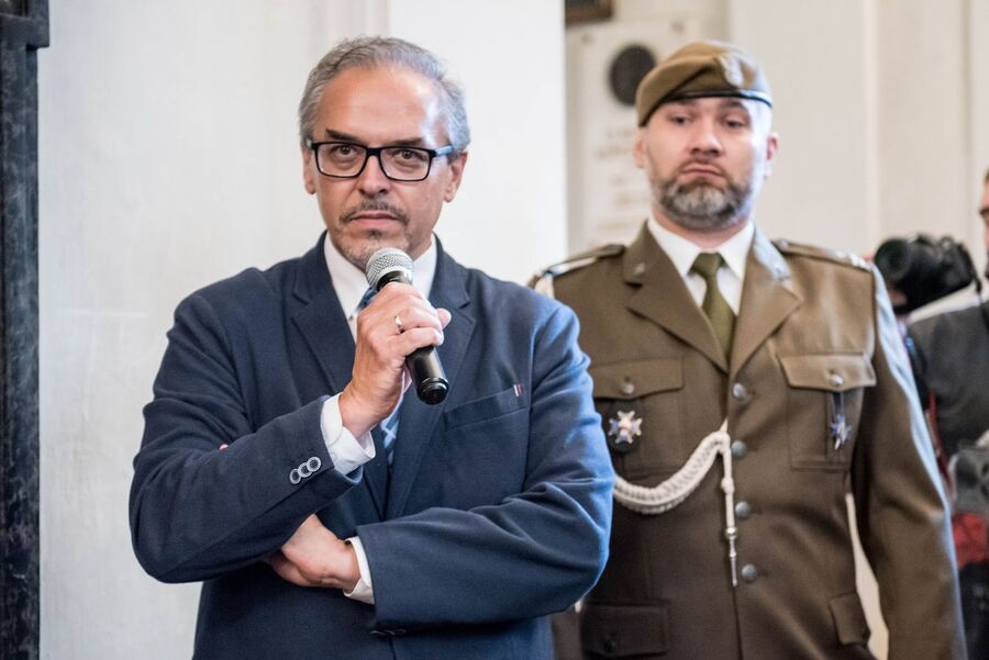 Odsłonięcie tablicy poświęconej działaczom Zrzeszenia „Wolność i Niezawisłość”. Kraków 2 września 2020. Fot. Agnieszka Masłowska IPN