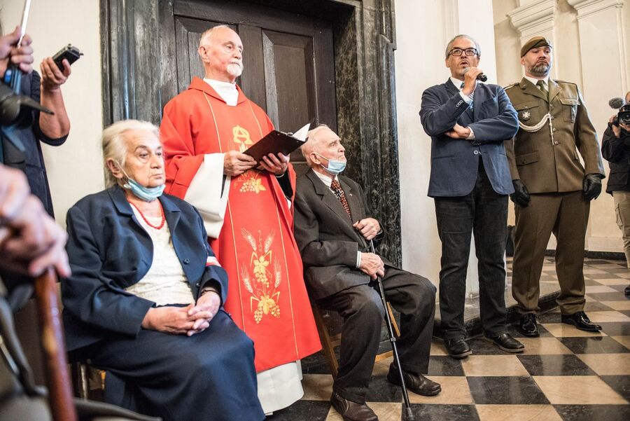 Odsłonięcie tablicy poświęconej działaczom Zrzeszenia „Wolność i Niezawisłość”. Kraków 2 września 2020. Fot. Agnieszka Masłowska IPN