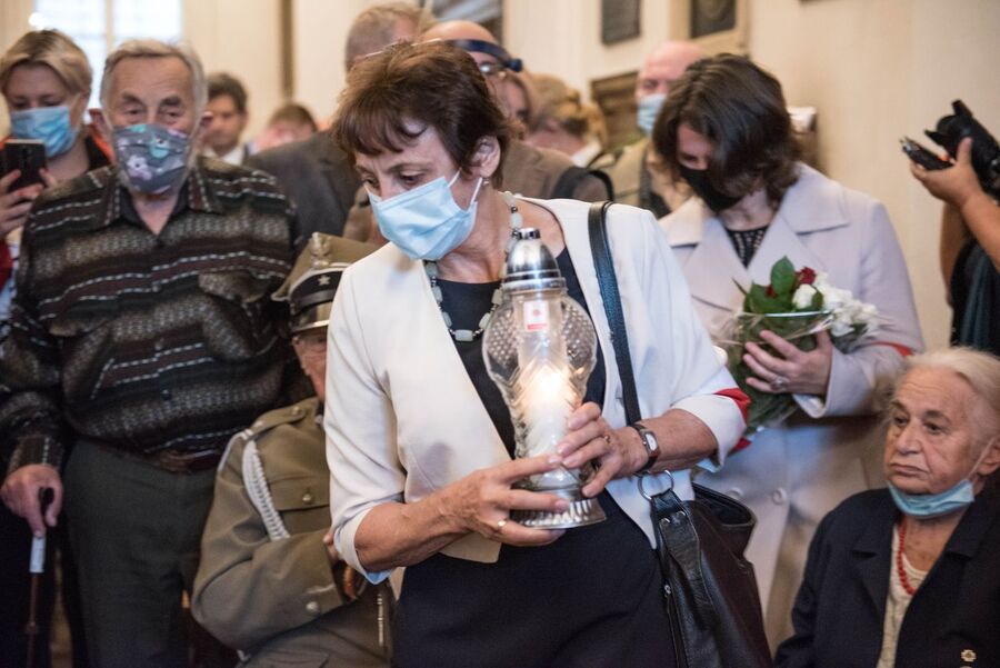 Odsłonięcie tablicy poświęconej działaczom Zrzeszenia „Wolność i Niezawisłość”. Kraków 2 września 2020. Fot. Agnieszka Masłowska IPN