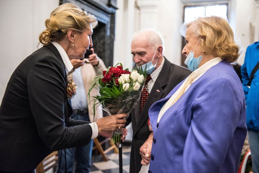 Odsłonięcie tablicy poświęconej działaczom Zrzeszenia „Wolność i Niezawisłość”. Kraków 2 września 2020. Fot. Agnieszka Masłowska IPN