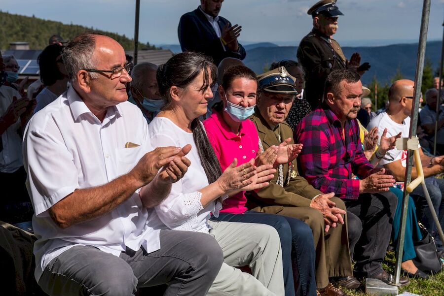 5.09.2020 na Hali Łabowskiej oddano hołd ks. Gurgaczowi i żołnierzom PPAN. Fot. Agnieszka Masłowska (IPN)