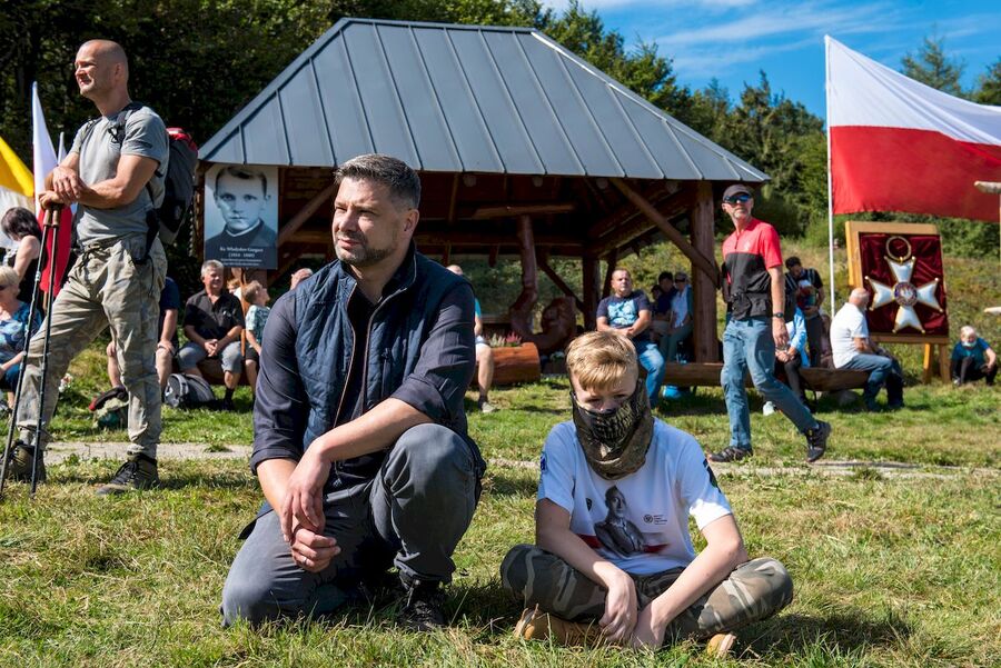 5.09.2020 na Hali Łabowskiej oddano hołd ks. Gurgaczowi i żołnierzom PPAN. Fot. Agnieszka Masłowska (IPN)