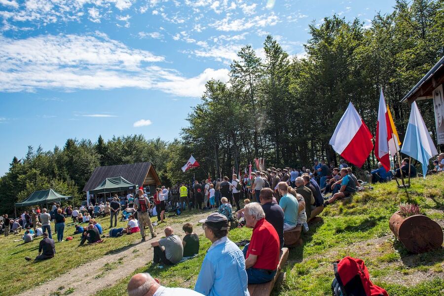 5.09.2020 na Hali Łabowskiej oddano hołd ks. Gurgaczowi i żołnierzom PPAN. Fot. Agnieszka Masłowska (IPN)