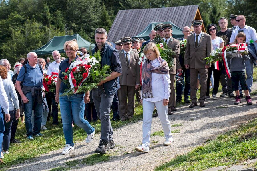 5.09.2020 na Hali Łabowskiej oddano hołd ks. Gurgaczowi i żołnierzom PPAN. Fot. Agnieszka Masłowska (IPN)