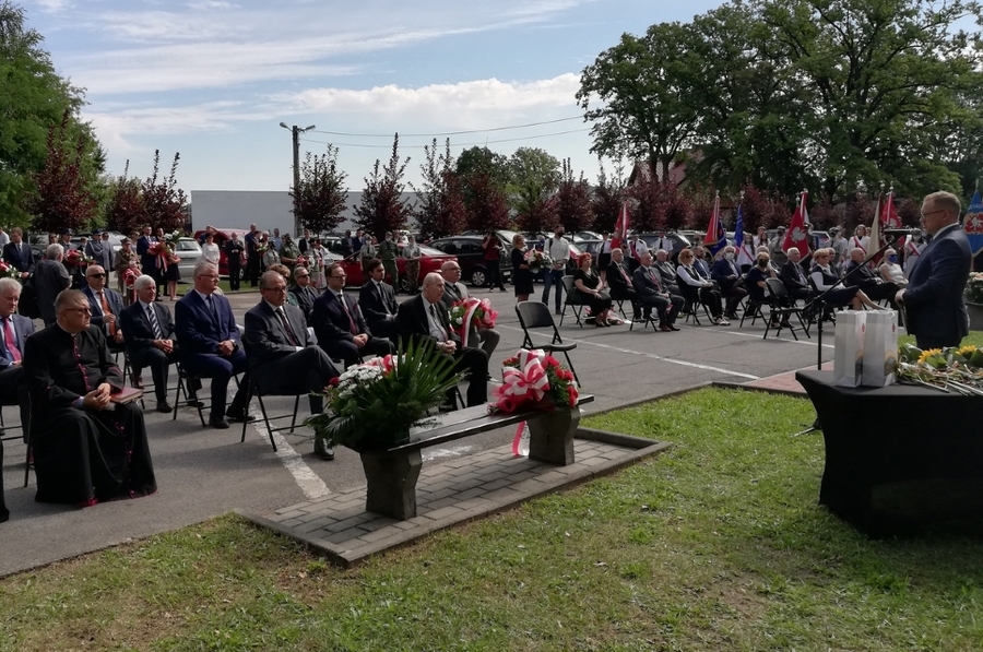 5.09.2020, uroczystości upamiętniające wybuch II wojny światowej w Brzesku. Fot. Jakub Ryba (IPN)