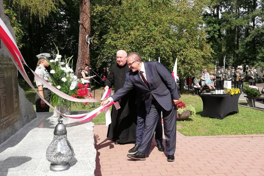 5.09.2020, uroczystości upamiętniające wybuch II wojny światowej w Brzesku. Fot. Jakub Ryba (IPN)