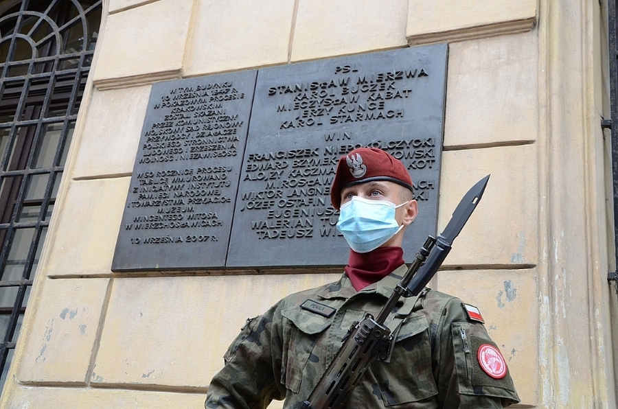 10.09.2020, uroczystość upamiętniająca działaczy WiN i PSL skazanych w procesie krakowskim. Fot. Janusz Ślęzak (IPN)