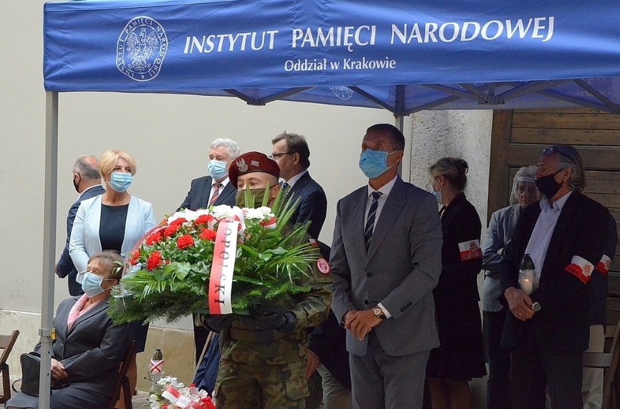 10.09.2020, uroczystość upamiętniająca działaczy WiN i PSL skazanych w procesie krakowskim. Fot. Janusz Ślęzak (IPN)