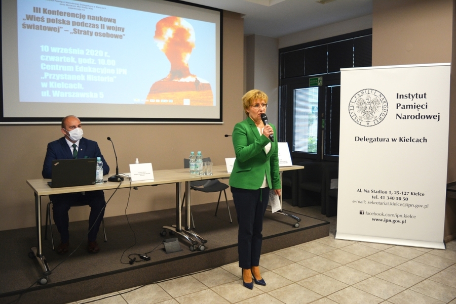 10.09.2020, kielecka konferencja naukowa „Wieś polska podczas II wojny światowej. Straty osobowe”. Fot. Katarzyna Pronobis (IPN)