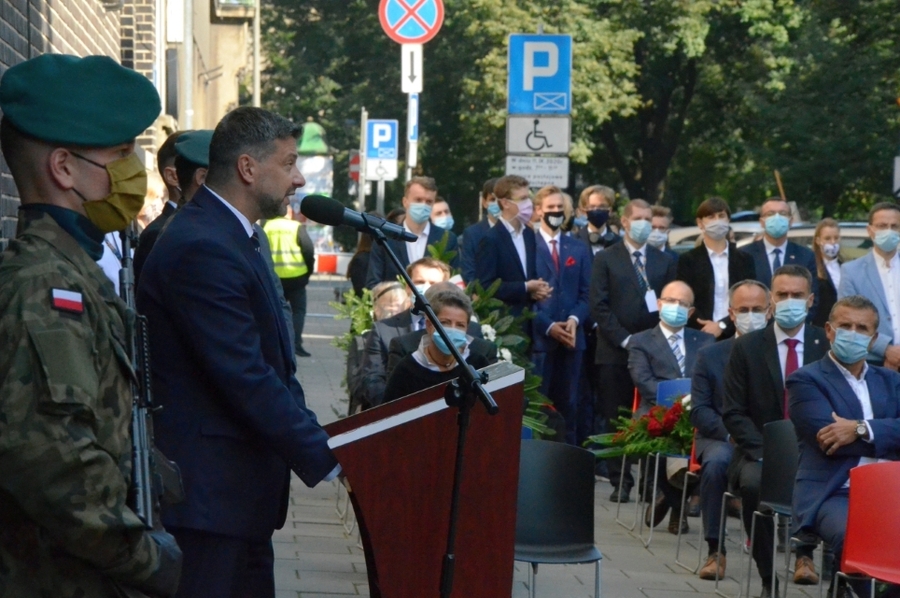 11.09.2020, uroczystości na ul. Pomorskiej w Krakowie. Fot. Janusz Ślęzak (IPN)