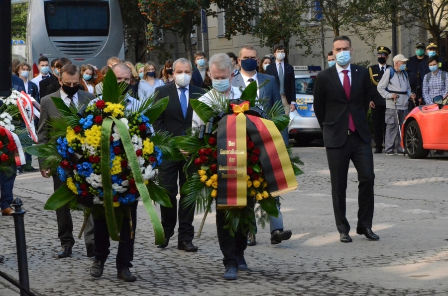 11.09.2020, uroczystości na ul. Pomorskiej w Krakowie. Fot. Janusz Ślęzak (IPN)