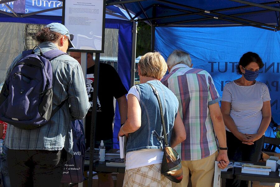 12.09.2020, pl. Szczepański. Fascynująca sobota z IPN w Krakowie. Fot. Janusz Ślęzak (IPN)