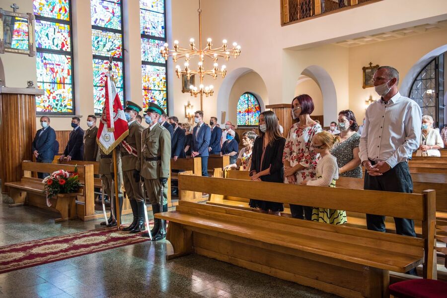 Odsłonięcie tablicy pamięci ofiar zbrodni katyńskiej – Skomielna Biała, 13 września 2020. Fot. Agnieszka Masłowska IPN