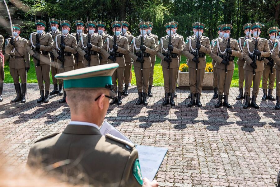 Odsłonięcie tablicy pamięci ofiar zbrodni katyńskiej – Skomielna Biała, 13 września 2020. Fot. Agnieszka Masłowska IPN