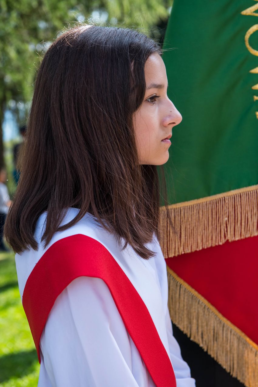 Odsłonięcie tablicy pamięci ofiar zbrodni katyńskiej – Skomielna Biała, 13 września 2020. Fot. Agnieszka Masłowska IPN