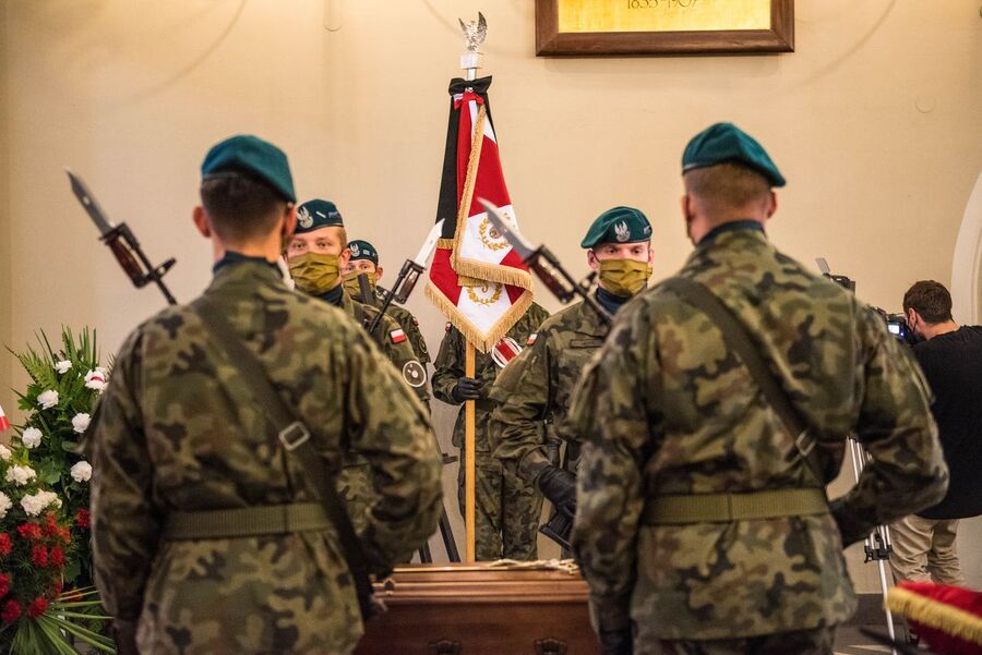 Uroczystości pogrzebowe Stanisława Szajny ps. „Orzeł” – 14 września 2020 r. Fot. Agnieszka Masłowska IPN