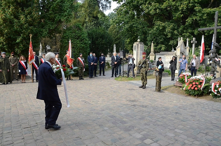 17.09.2020. Uroczystość na cmentarzu Rakowickim w 81. rocznicę sowieckiej agresji na Polskę. Fot. Janusz Ślęzak (IPN)