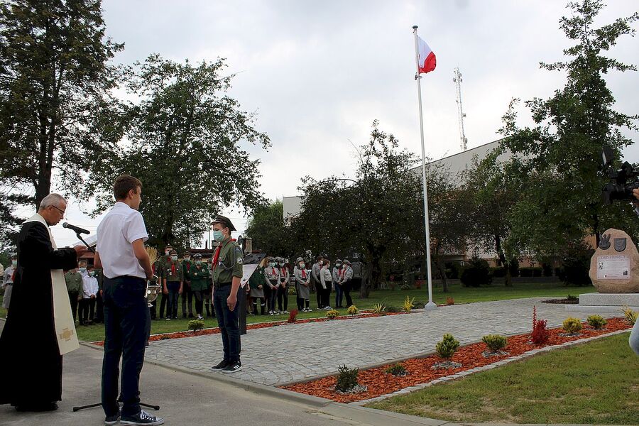 Żabno, 17.09.2020. Uroczystość upamiętniająca ofiary zbrodni katyńskiej. Fot. Monika Wojtyca (IPN)