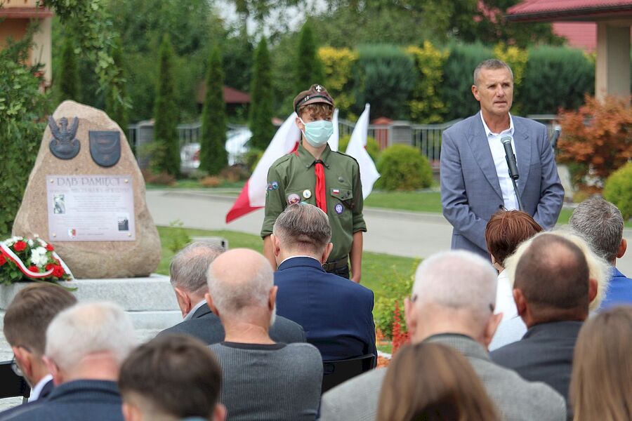 Żabno, 17.09.2020. Uroczystość upamiętniająca ofiary zbrodni katyńskiej. Fot. Monika Wojtyca (IPN)