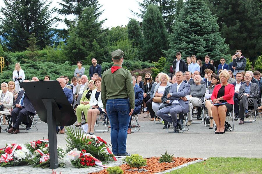 Żabno, 17.09.2020. Uroczystość upamiętniająca ofiary zbrodni katyńskiej. Fot. Monika Wojtyca (IPN)