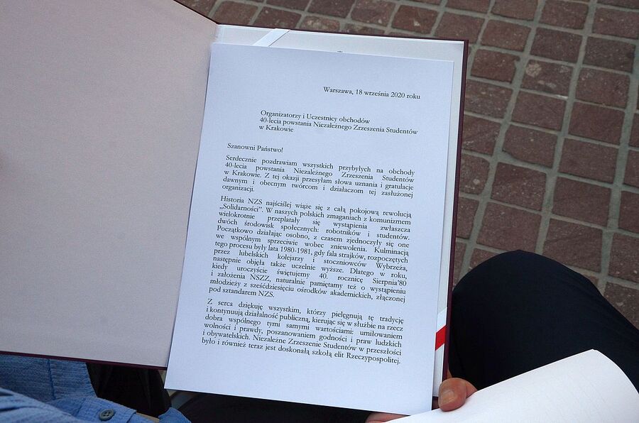 40-lecie NZS. Uroczystość w Krakowie. Fot. Janusz Ślęzak (IPN)