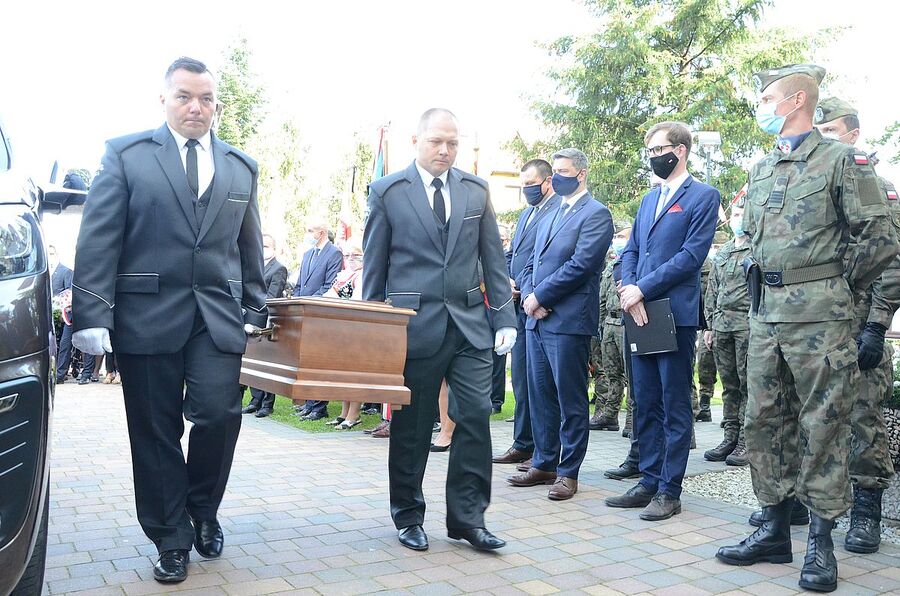 Rzyki, 19.09.2020. Uroczystości pogrzebowe ppor. Mieczysława Kozłowskiego. Fot. Janusz Ślęzak (IPN)