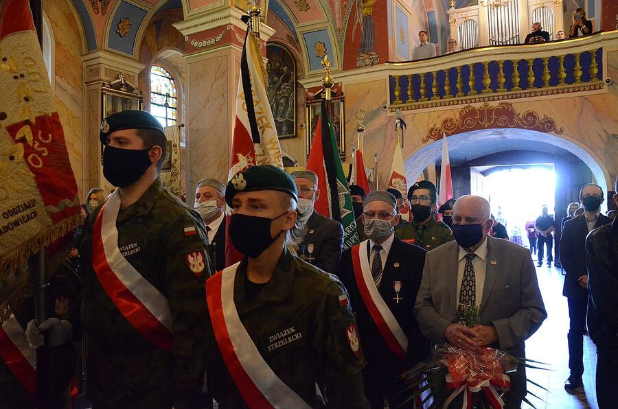 Rzyki, 19.09.2020. Uroczystości pogrzebowe ppor. Mieczysława Kozłowskiego. Fot. Janusz Ślęzak (IPN)