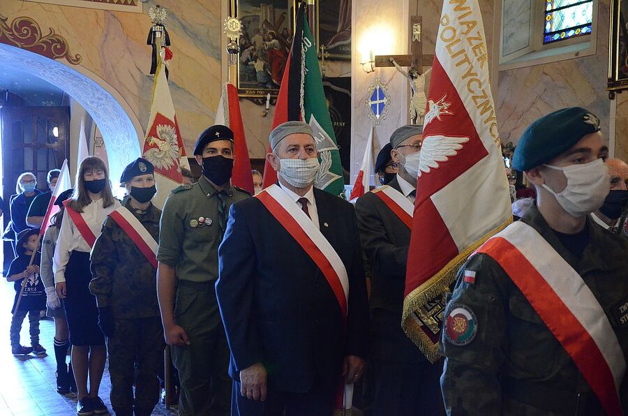 Rzyki, 19.09.2020. Uroczystości pogrzebowe ppor. Mieczysława Kozłowskiego. Fot. Janusz Ślęzak (IPN)